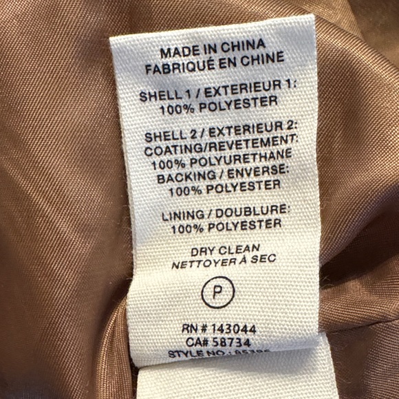 NWT! Avec Les Filles Faux Leather Oversized Plaid Trench Coat Size L - Picture 12 of 16